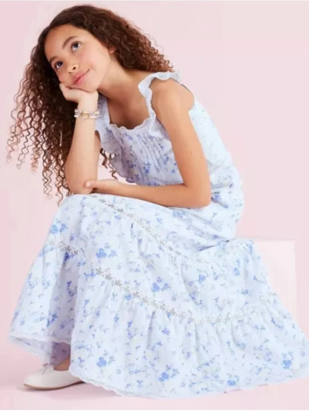 Girls' Isla Everblooming Rosettes Tiered Maxi Skirt LoveShackFancy x Target 10
